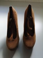 Stiefeletten ocker getragen Gr. 40