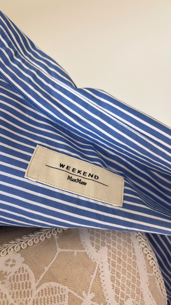 Max Mara Chemisiers: Bluse Weekend MaxMara Streifen blau weiss Grösse 34 – Neuf (Voir description) à Ramsen par Myclothesforu 2