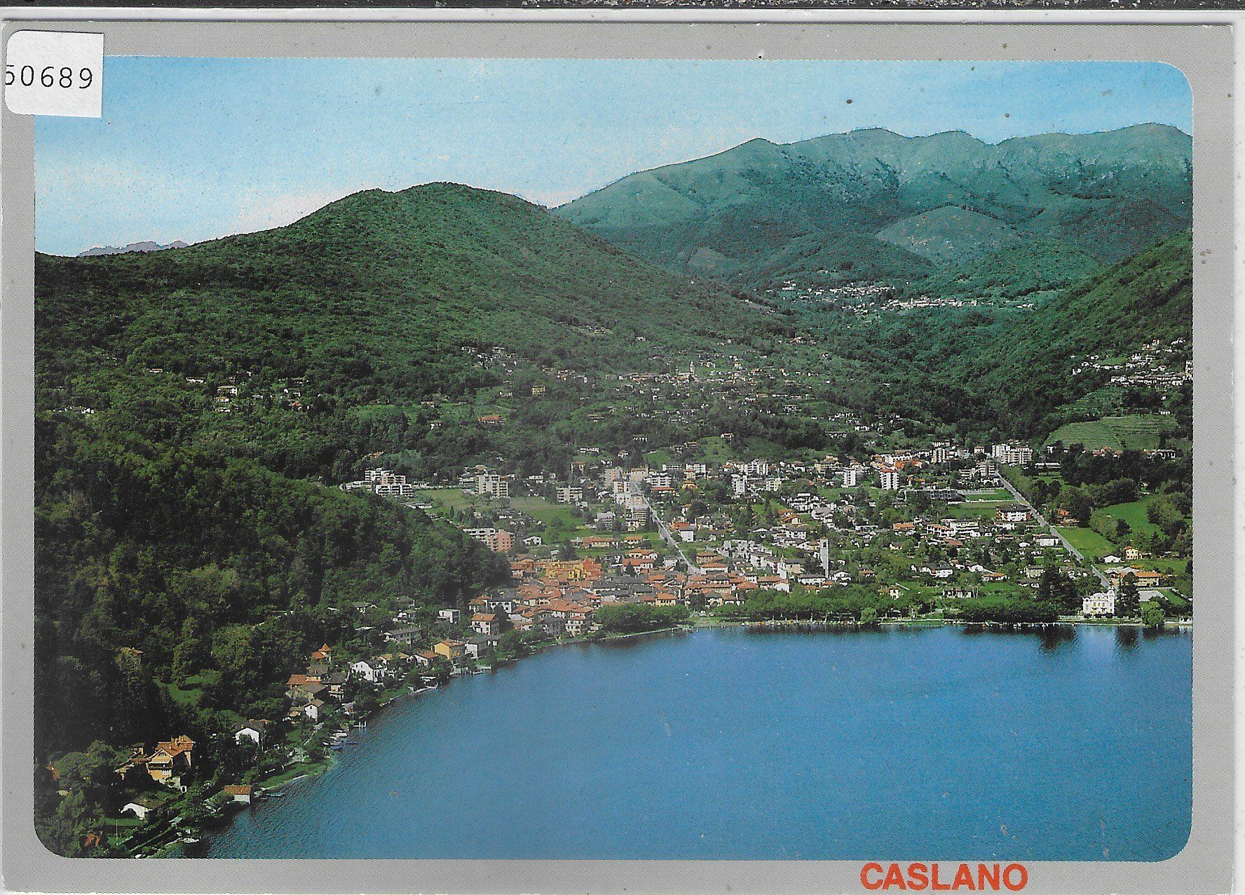 Cartoline postali: Flugaufnahme Caslano – Usato da Ettingen venduto da Kartenplanet