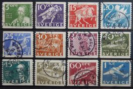 Schweden Kat. 227-238 gest. 1936 Kat. 26 Euro