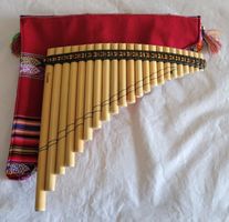 PERU: Profi 22 Rohre Panflöte mit Hülle, Neu!!