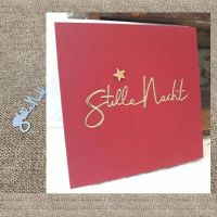 STILLE NACHT SCHRIFTZUG STANZSCHABLONE