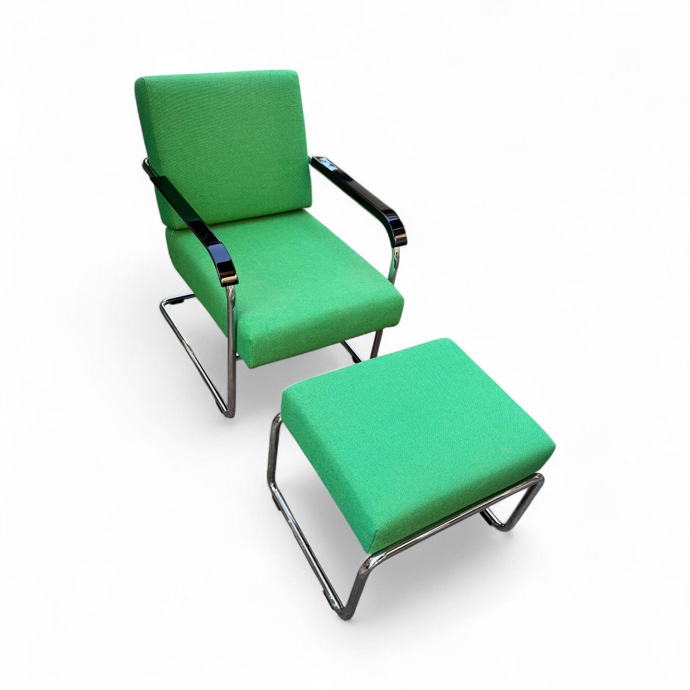 Embru Poltrone: Embru Moser Fauteuil 1435 und Hocker // Werner Max Moser – Usato da Schinznach-Dorf venduto da mix 2