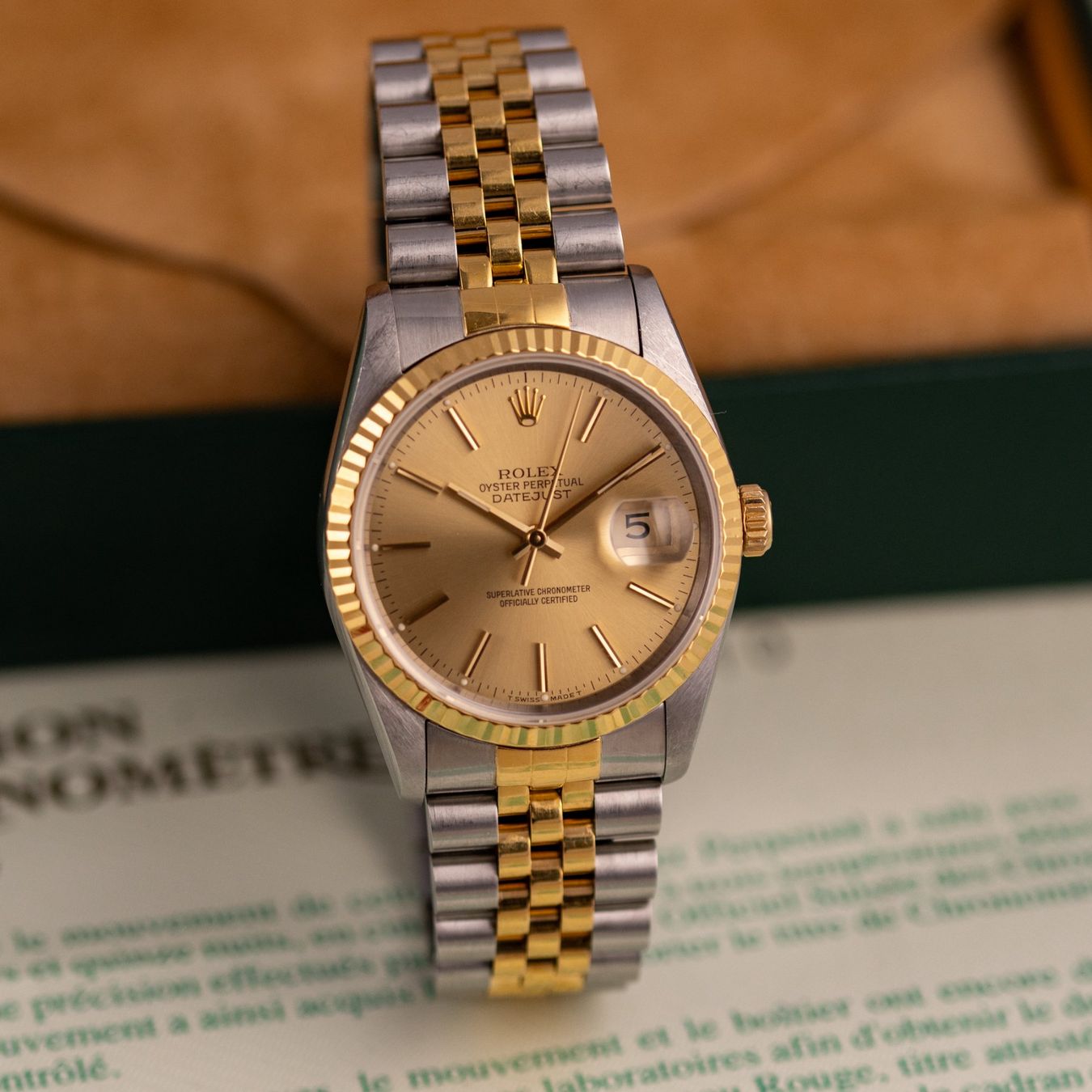 Rolex Orologi: Rolex Datejust 36/ 16233 / 1996 / Champagne Dial / Full Set – Usato da Luzern venduto da PrimeSwissTime 2