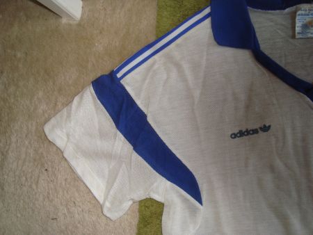 vintage  80iger year adidas Shirt Kragen KA s6-7 L, M.France