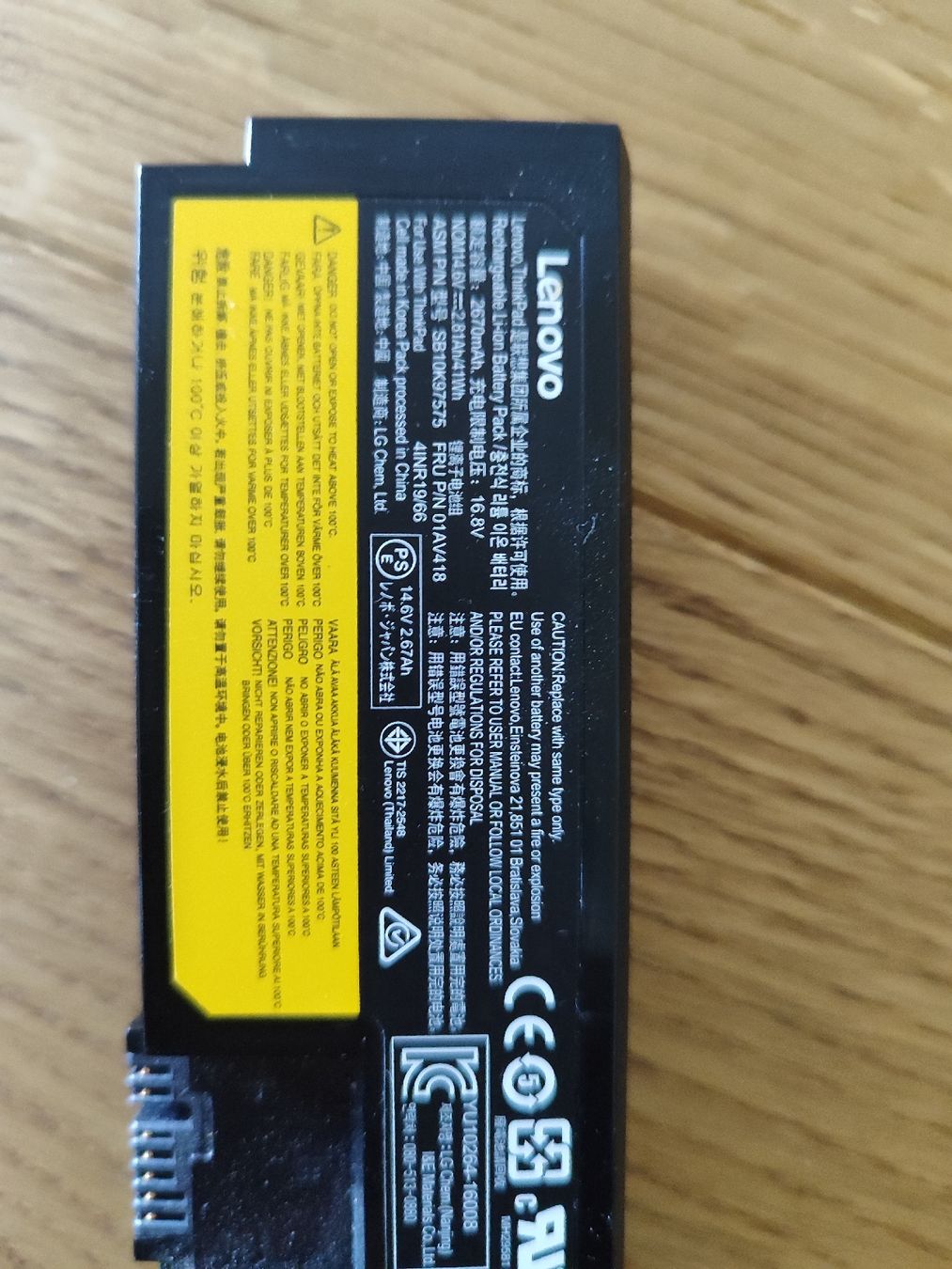 Lenovo Batterie: Lenovo ThinkPad Laptop Battery - Recharge Your Device! – Difettoso da Mülligen venduto da vagos85 1