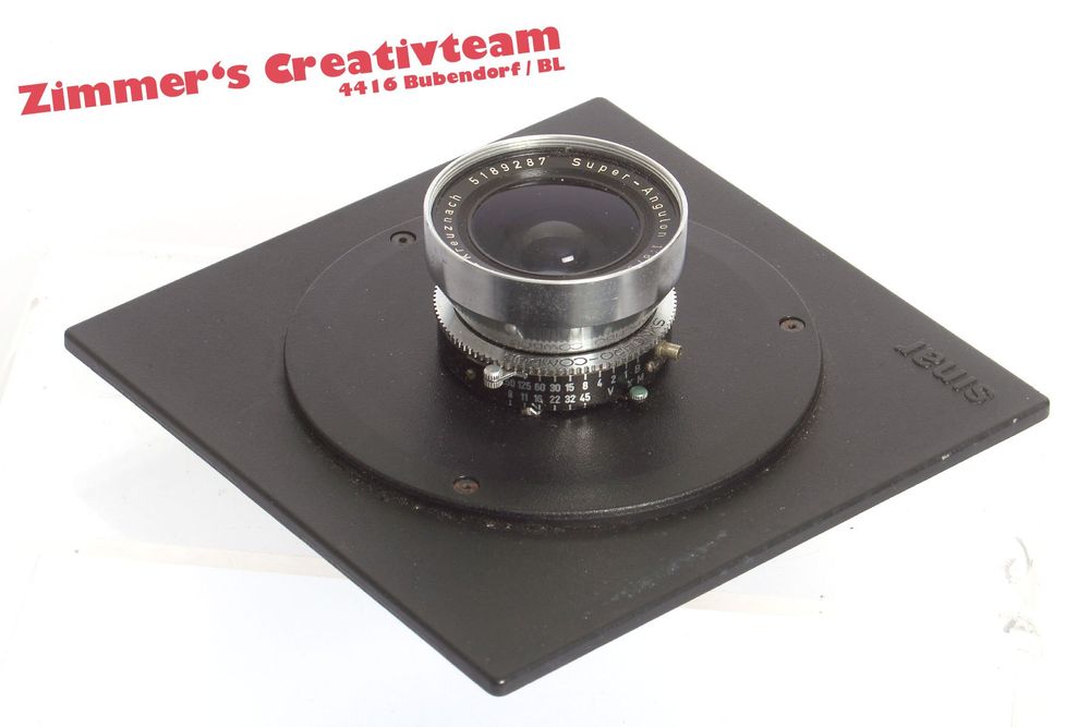 Objectif Schneider Super-Angulon 90mm F/8.0 Pour Grand Format - Monture Linhof