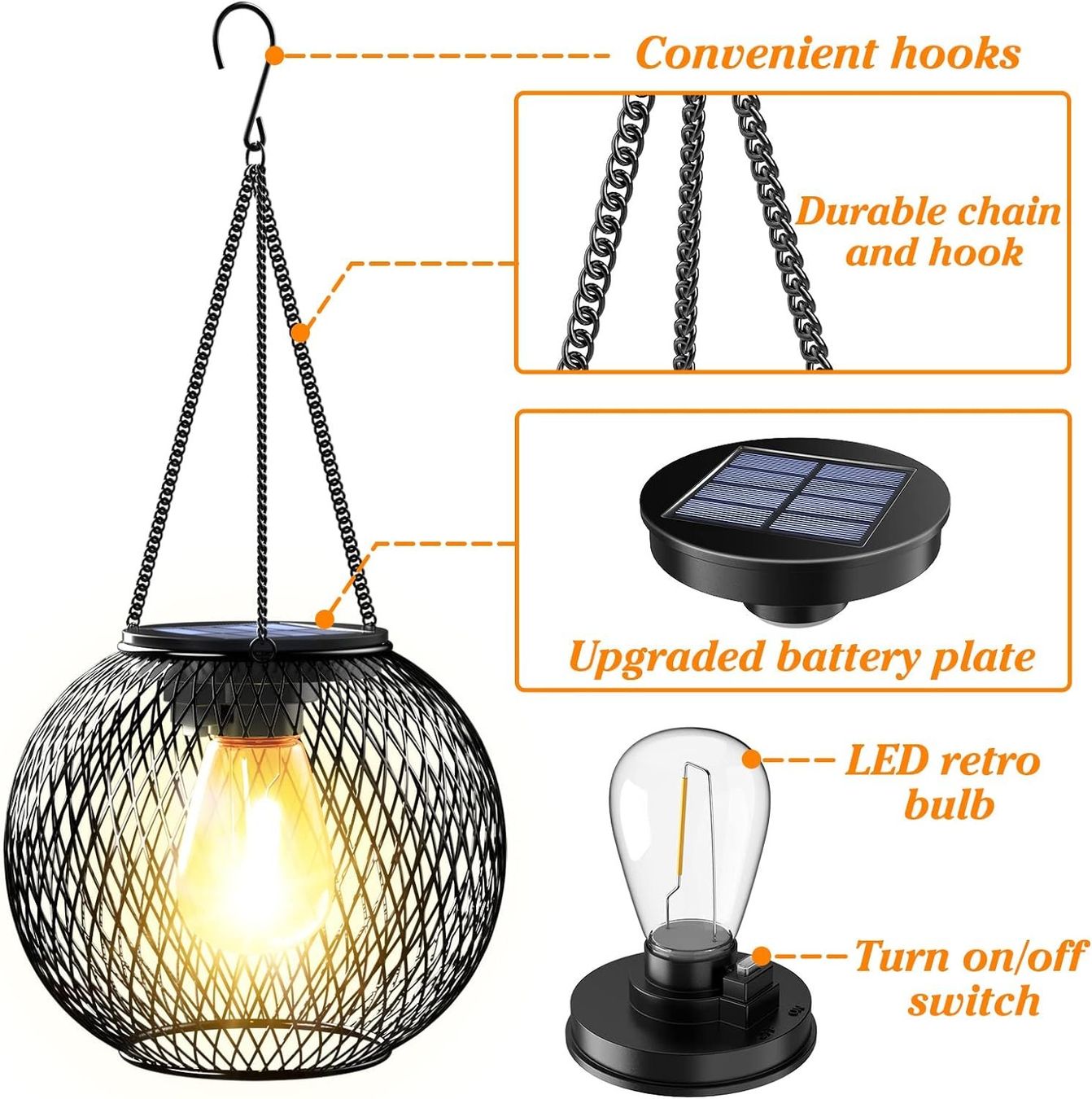 Lampen: 4x Solar Hängelaternen – Neu und originalverpackt aus Nuglar von SaleRitter 6