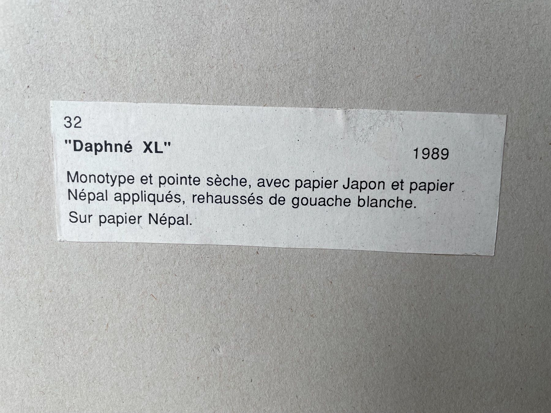 Tele & Cornici: Marc JURT. Daphné XL. Oeuvre unique. – Usato da St-George venduto da Raretefacts 7