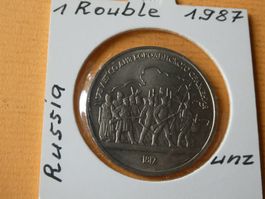 Russland 1987, 1 Rubel Sondermünze, unz