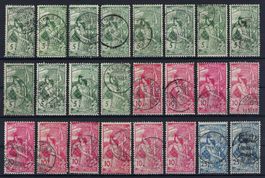 1900 U.P.U. verschiedene gute Werte gest