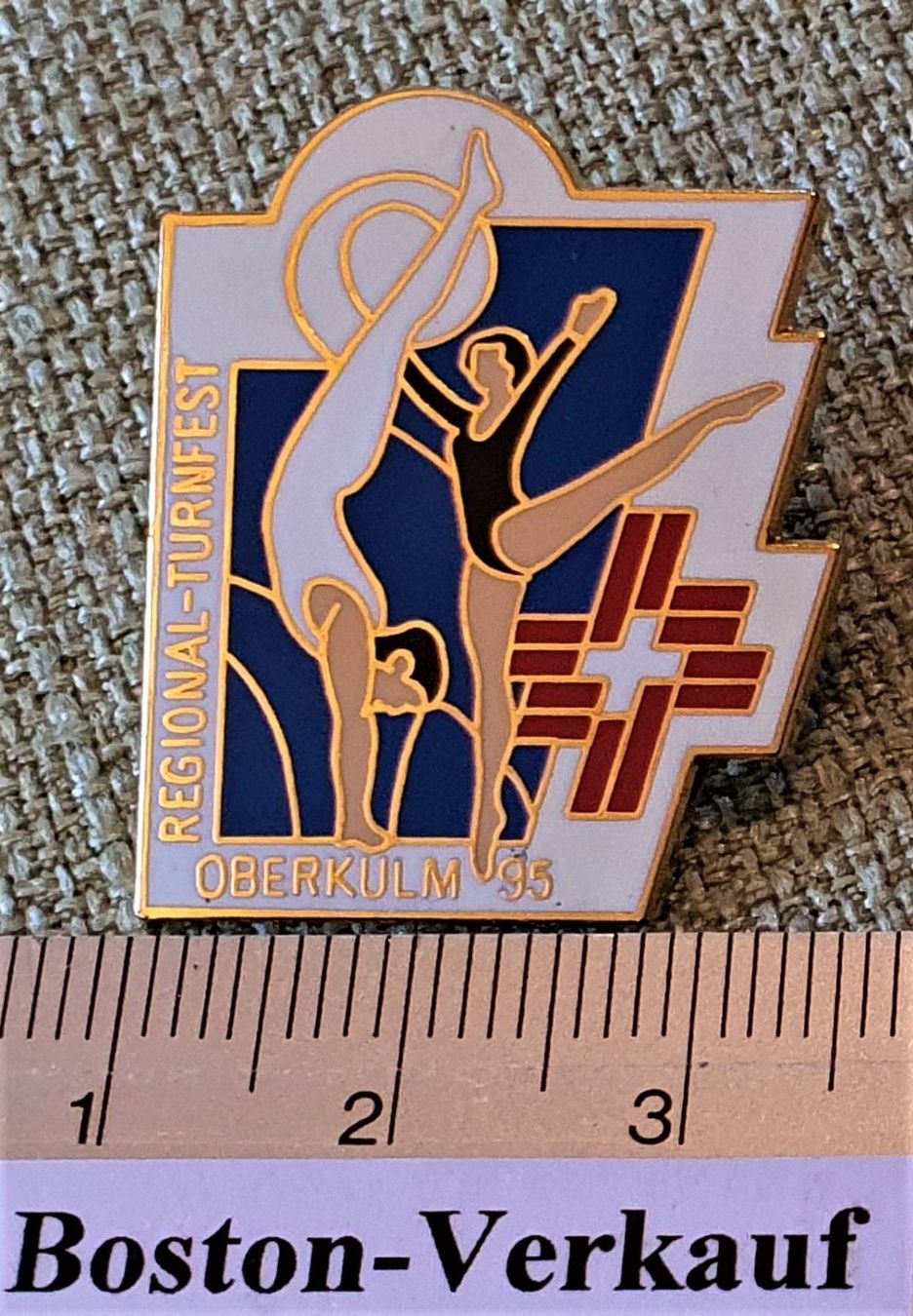 Placchette & Badge: D033  Pin Regional Turn Fest Oberkulm 95 – Usato da Reinach BL venduto da Boston-Verkauf 1