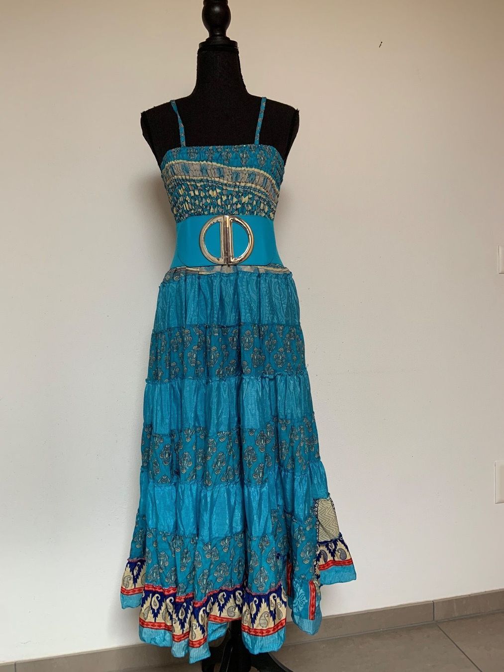 Gonne: Boho Maxirock / Midikleid aus Seide / Polyester – Nuovo (secondo la descrizione) da Sigriswil venduto da ck56