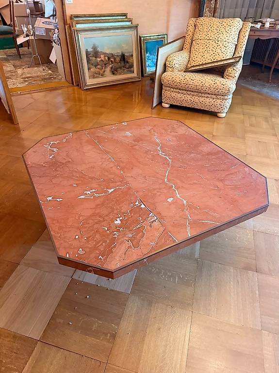 Tables: Table basse en marbre octogonale  – D'occasion à Vullierens par ele_29bm