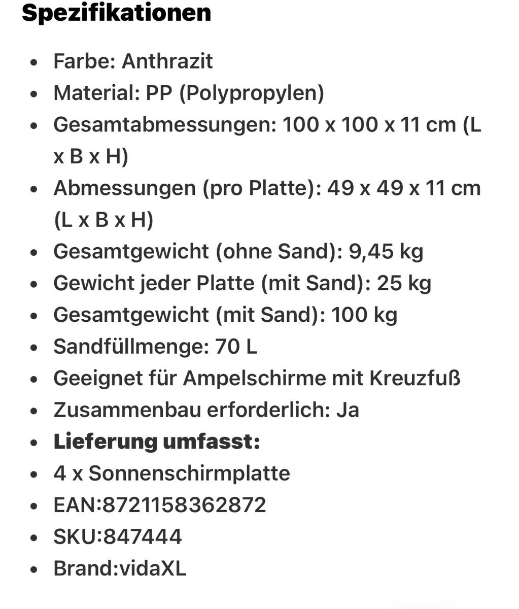 Autres: Schirmständer Boxen – Neuf avec emballage d'origine à Meggen par KnuddlPi 5
