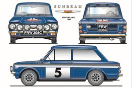 Blechschild-SUNBEAM IMP 1967