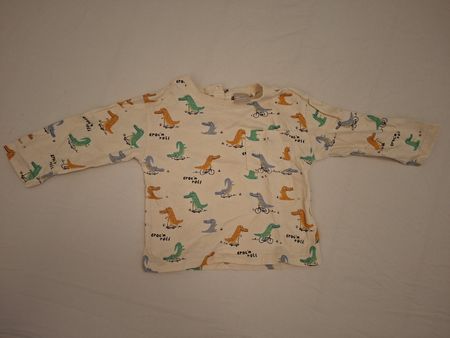 T-shirt manches longues enfant motif dinosaure Smile 74/80