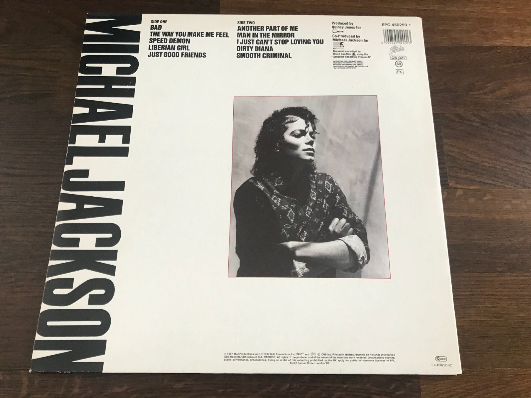 Schallplatten: MICHAEL JACKSON - Bad - 1987 – Gebraucht aus Buchs AG von Archie 2