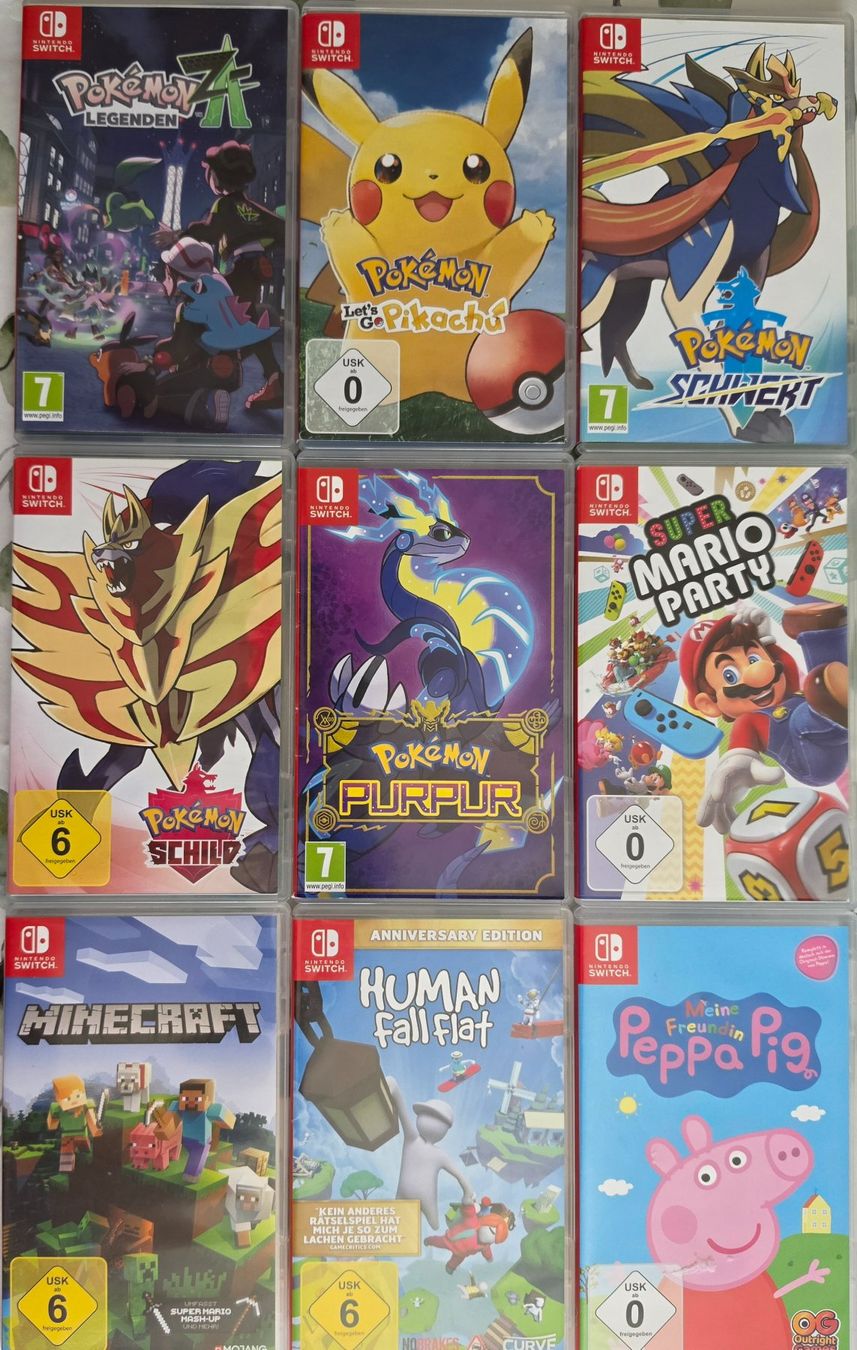 Nintendo Jeux: Nintendo Switch Spiele Bundle: Mario, Pokémon, Minecraft – D'occasion à Trimbach par den_kgn2
