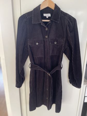 & Other Stories Corduroy Belted Mini Dress - Size 38
