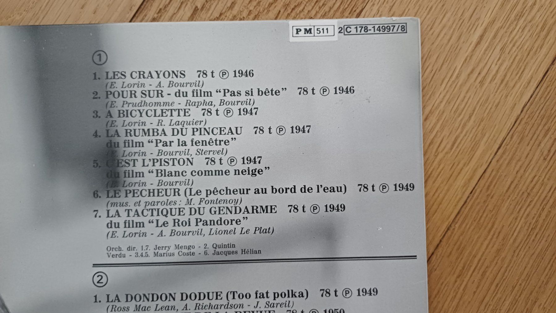 Vinyles: Lot de 4 LP de Bourvil – D'occasion à Genève par njia 3