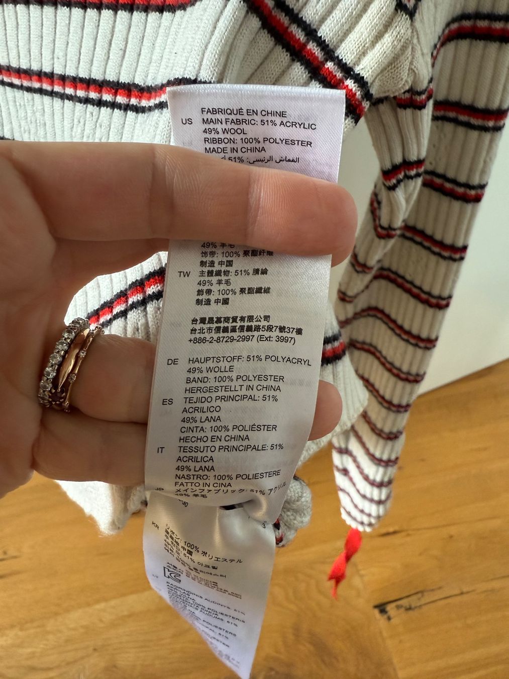 Sandro Maglioni & Felpe: Sandro Paris Strickpullover, gestreift, Grösse 36 – Usato da Ettingen venduto da cla_526w 1