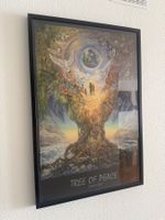 Bild Tree of Peace 94 x 64cm mit Bilderrahmen.