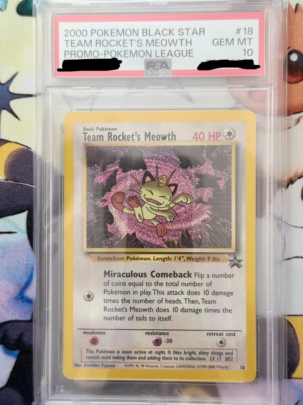 Pokémon Sammelbilder & Trading cards: Team Rocket`s Meowth Black Star Promo PSA10 – Neu (gemäss Beschreibung) aus Grindelwald von DMark