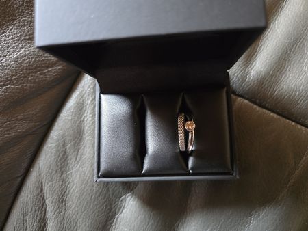 Wunderschönes Ring Set,Edelstahl neuwertig, Grösse 46/48