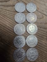 10 Schweizer 2 Franken Silbermünzen JG14 20 21 31 32 37
