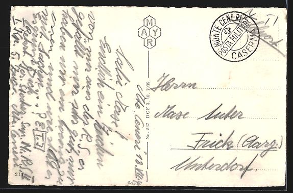 Cartoline postali: Monte Ceneri, Ortsansicht aus der Vogels – Usato da Berlin venduto da bartko-reher 1