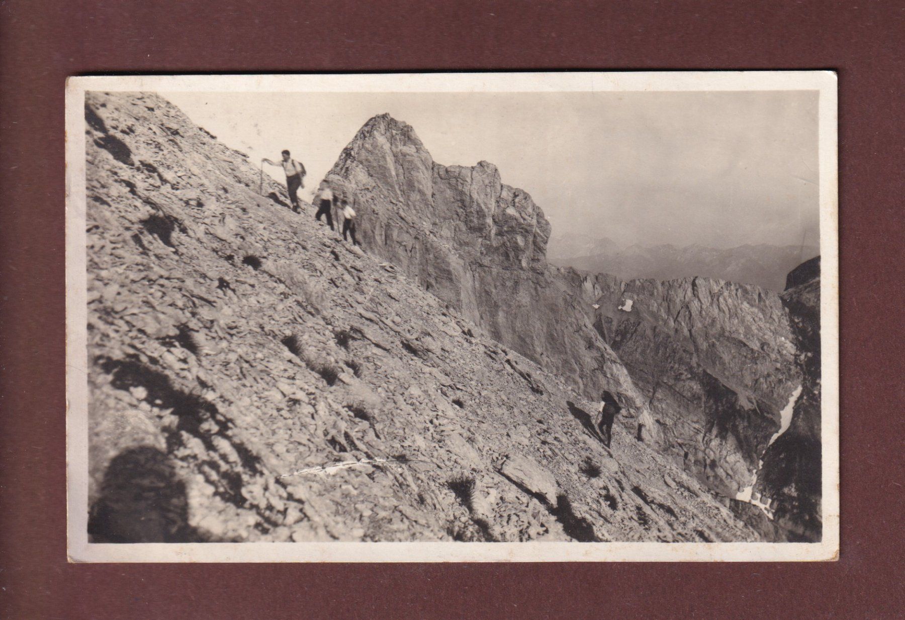 Ansichtskarten: SÄNTIS - Letzter-Aufstieg - 1927 – Gebraucht aus Pully von nicecards-shop