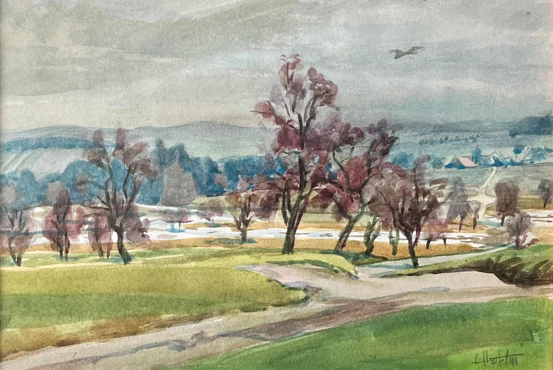 Dipinti: Emil Häfelin, Gemälde, Herbstlandschaft – Usato da Olten venduto da peterblau 1