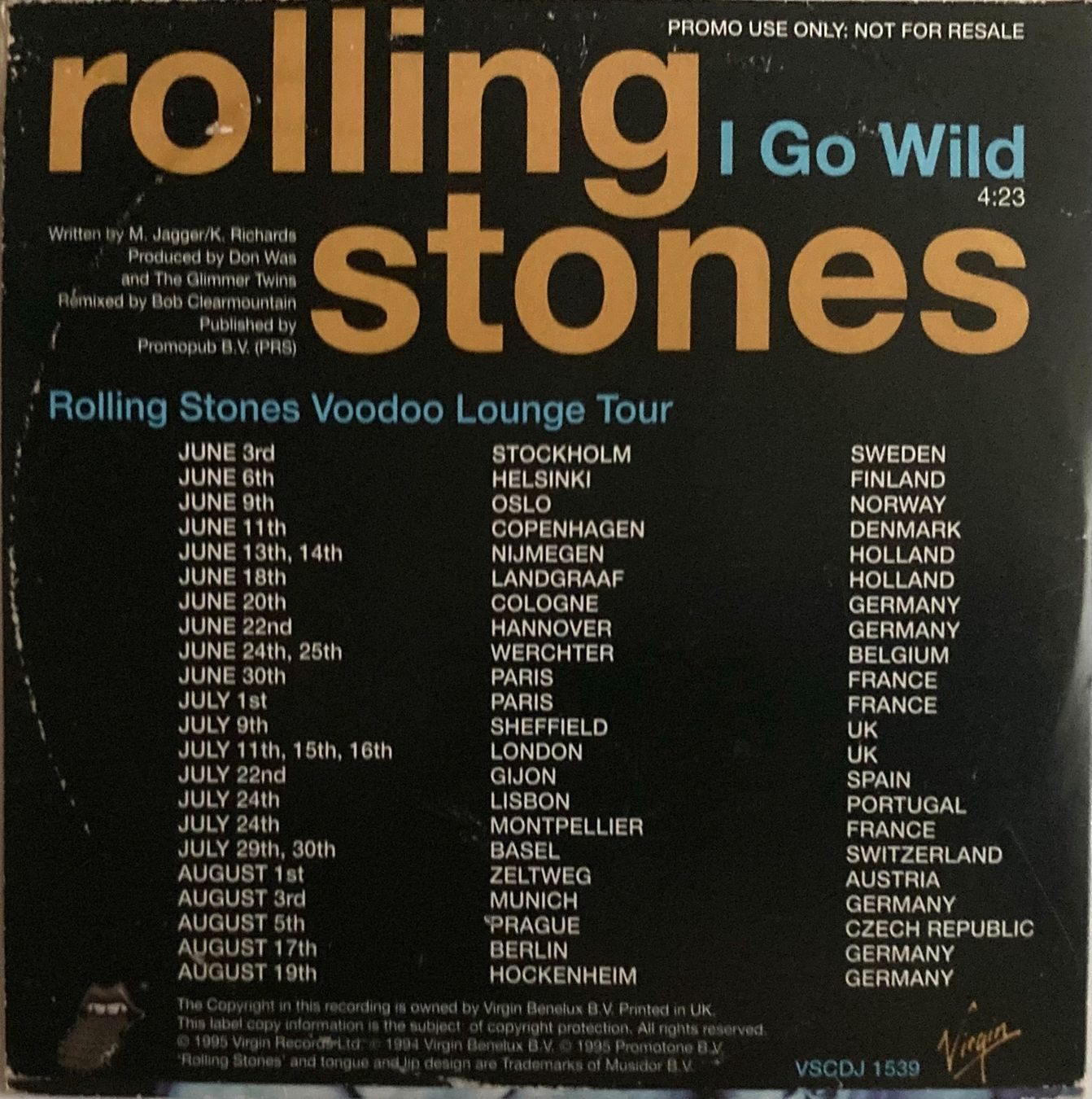 CD: THE ROLLING STONES - I GOT WILD – Usato da Poliez-Pittet venduto da Newtown-Records 1