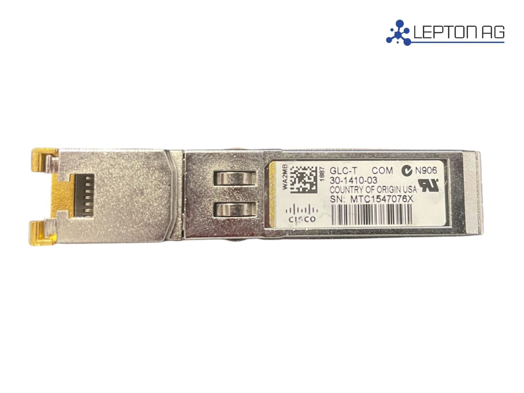 Cisco Unità & Adattatore: Cisco GLC-T 1000Base-T-SFP Modul/ Set a 16 st. – Usato da Niederdorf venduto da LeptonAG 1