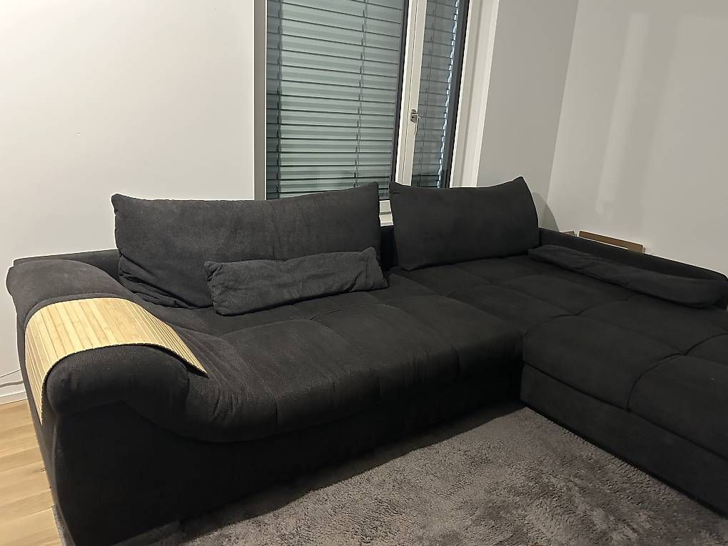 Mömax Divani: Modernes Ecksofa Anthrazit 3.40 × 2.30 m – Usato da Arlesheim venduto da ram_lmj8 3
