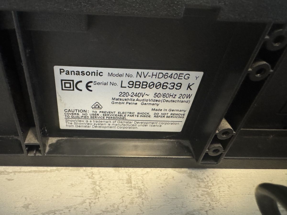 Panasonic Registratori: Panasonic nv-hd640 vhs recorder – Usato da Zunzgen venduto da milesdavis76 6
