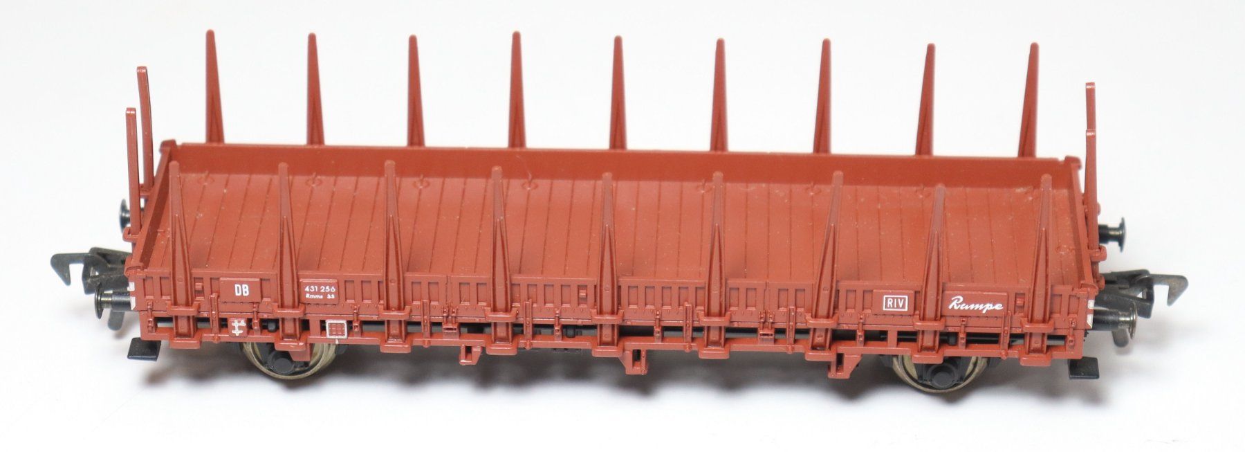 Fleischmann Modellini di ferrovie: Fleischmann 5221 H0 DB Rungenwagen Rmms 33 – Usato da Frick venduto da volvo850driver 1