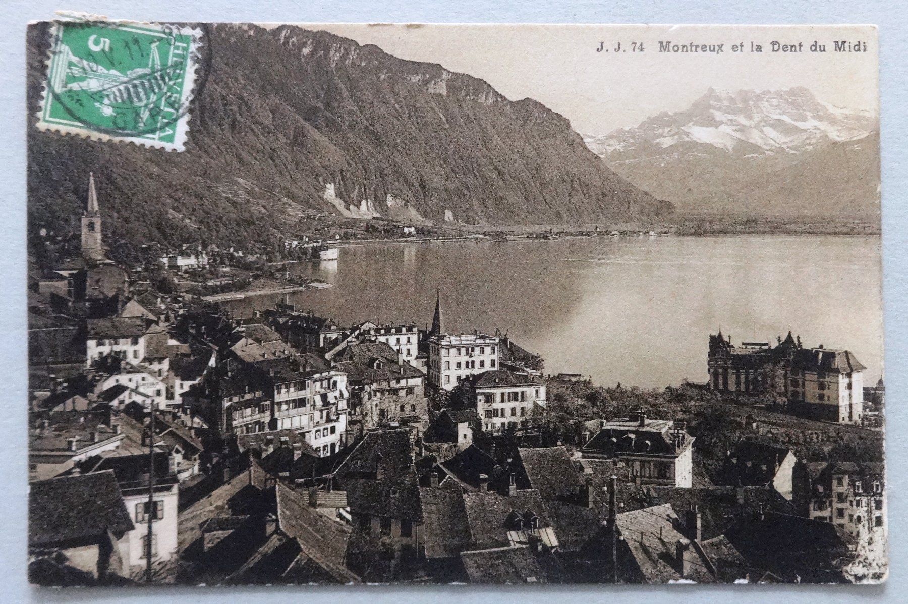 Cartoline postali: Montreux et la Dent du Midi – Usato da Fétigny venduto da Billy2miny