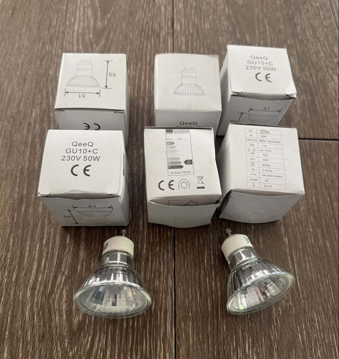 Lampade: 6 Reflektor Lampen/Spots 230V 50W – Nuovo e nell'imballaggio originale da Windisch venduto da Anja13