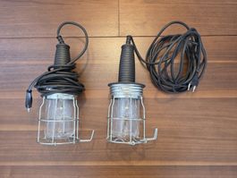 2 Aussen/Arbeitslampen - 5m Kabel - sehr praktisch!