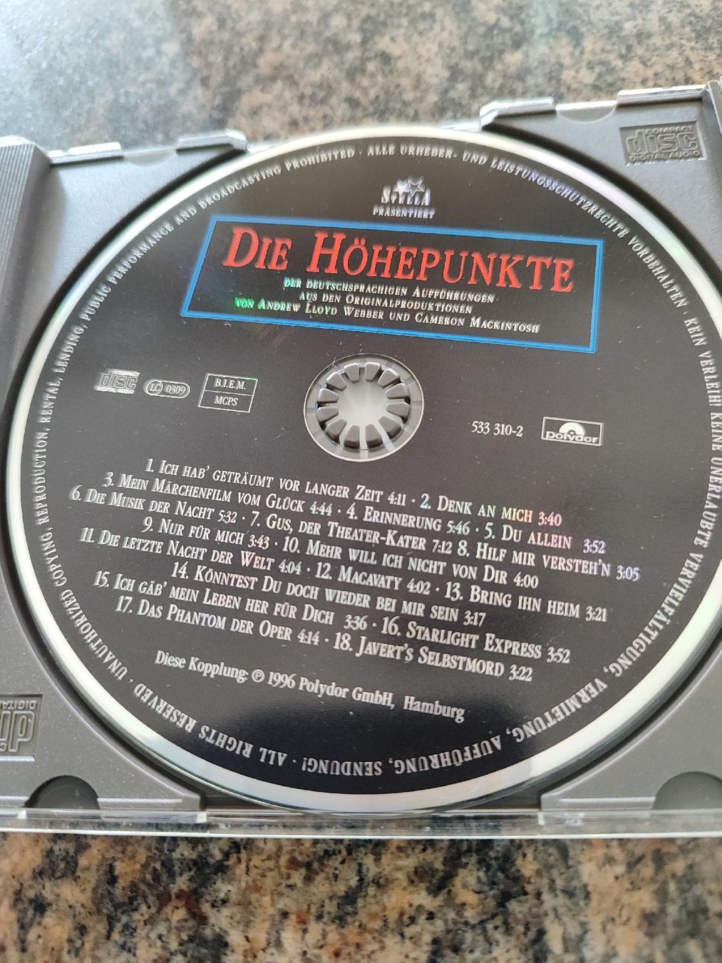 CD: CD mit bekannten Musical-Liedern – Usato da Madiswil venduto da marmotte63 1