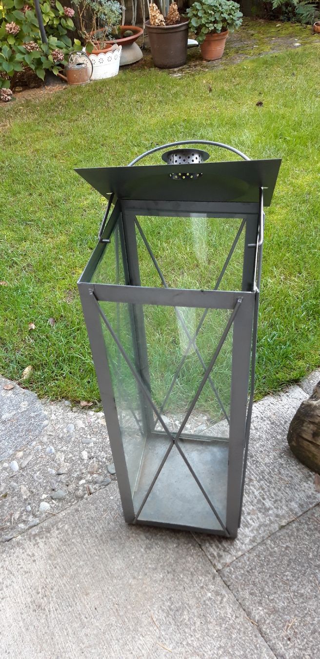 Lanterne: Laterne mit Glas, Indoor/Outdoor – Usato da Neuenhof venduto da elRey123 4