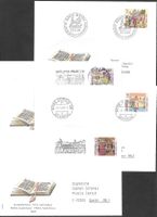 4 FDC Pro Patria 1989 Serie Einzelmarken ET 23.5.1989