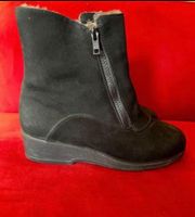 Warme Winterstiefel aus Lamm-/Schafsleder, Größe 38, neuwert