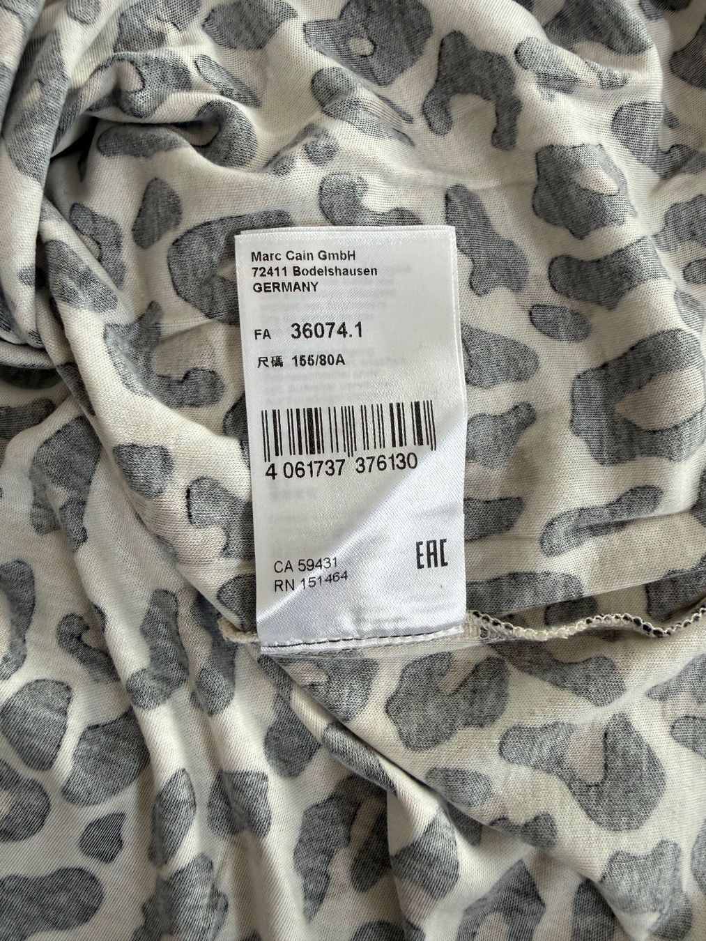 Marc Cain T-shirt: MARCCAIN: Leo Print Shirt Gr. N1 – Usato da Meilen venduto da kleisi01 5