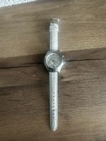 Armbanduhr Michael Kors Damenuhr weiss Leder gebraucht