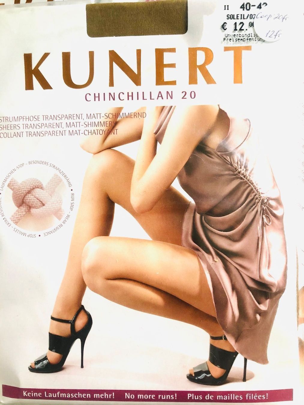 Kunert Strümpfe & Strumpfhosen: Strumpfhose KUNERT 20 Chinchilan/ 20 Fr. – Neu und originalverpackt aus Zumikon von DamenFashionShop 7