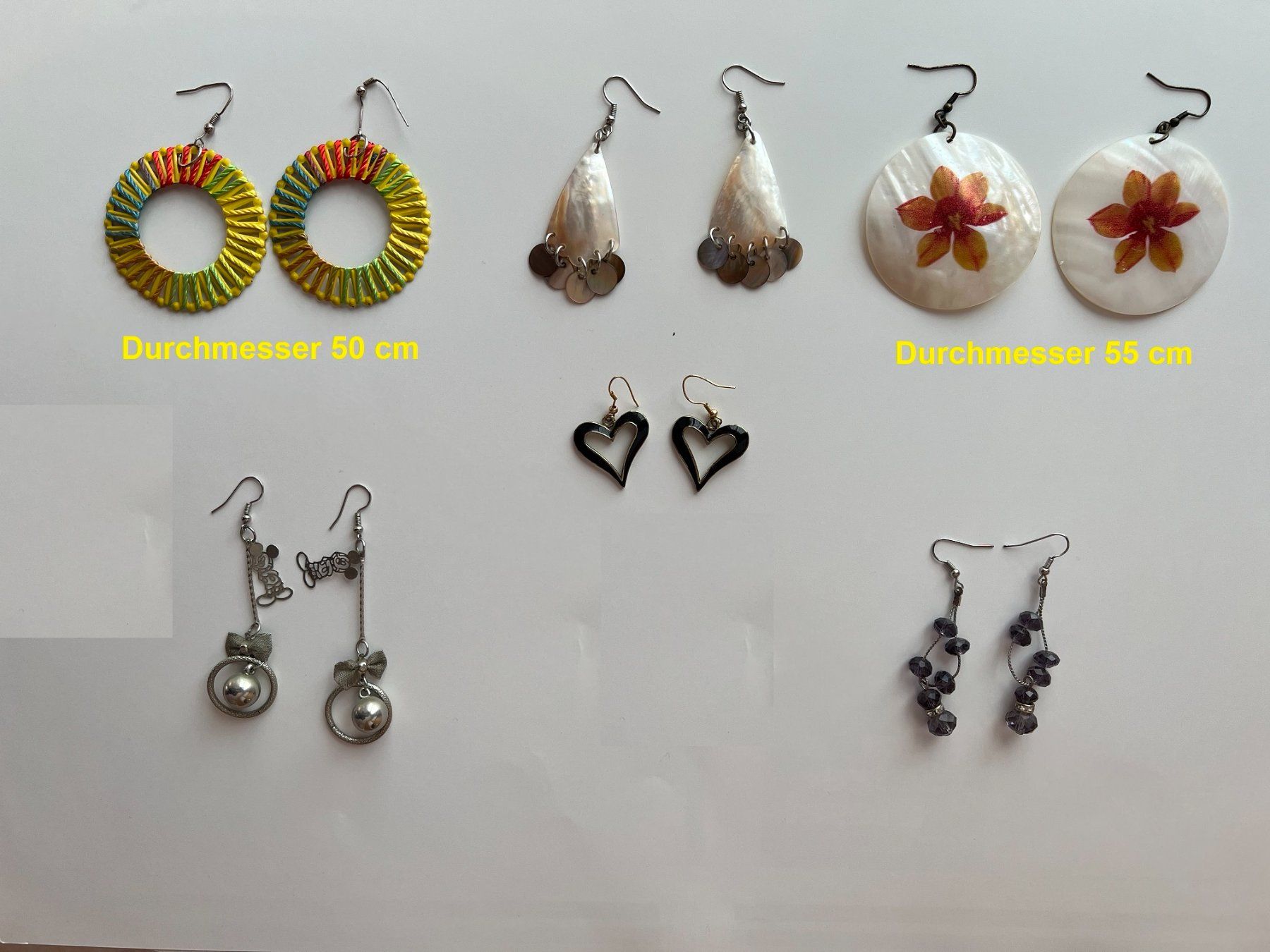Orecchini pendenti & Orecchini a lobo: Ohrhänger - sechs Paare Modeschmuck – Usato da Winterthur venduto da Green-Future