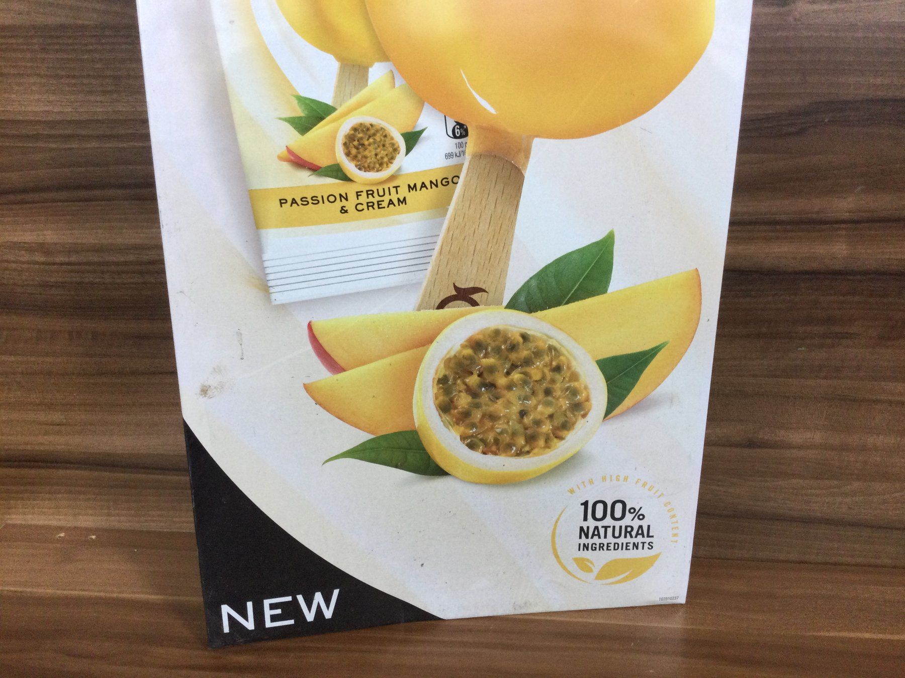 Insegne: Mövenpick Mango-Passionsfrucht Glacé Werbeschild Blech – Usato da Wangen SZ venduto da kuriosum12 1